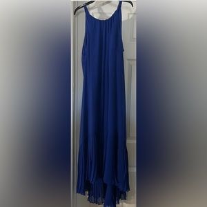 Vince Camuto Women Cobalt Blue Cocktail Dress Chiffon Style Size 14